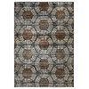 Palmetto Living Textured Penny Blue 7'8"x10'10"