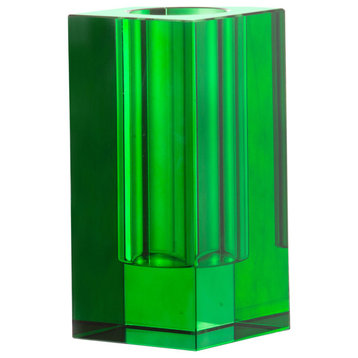 Transparent Vase, Green