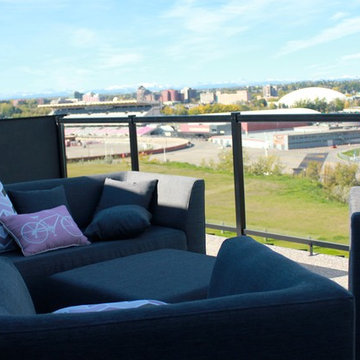 Terrace & Rocky Mountain view!