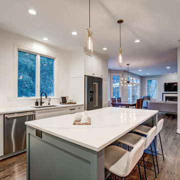 Contemporary Whole Home Renovation in Chevy Chase, MD.