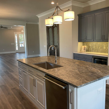 Interior and beautiful kitchen backsplash installed by DESTIN ELITE TILE!