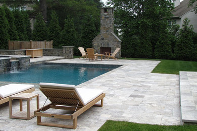 Inspiration for an arts and crafts pool in Philadelphia.