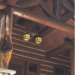 Brass Light Gallery - Custom Two Light Exterior Porch Light - Outdoor Lighting