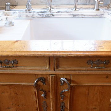 Intimate French Country Cottage Kitchen