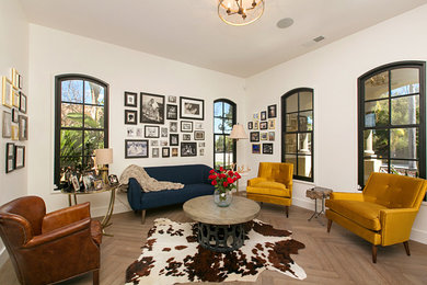 Inspiration for a mediterranean living room remodel in San Diego