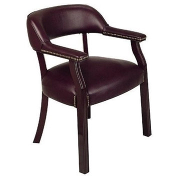Scranton & Co Traditional Guest Chair in Oxblood