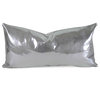 Metallic Leather Stud Pillow, 20" x 12"