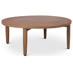 Meridian Furniture - Maui Outdoor Patio Coffee Table, Natural - Make your outdoor oasis even more inviting with this Maui Natural Outdoor Patio Coffee Table. Crafted with an aluminum frame to look like teak without the maintenance requirements, this coffee table offers both style and convenience. Its natural finish and contemporary design add an effortless touch of elegance to any space. This dining table is built with precision and durability in mind, making it the perfect centerpiece for gatherings with family and friends. Embrace the essence of outdoor comfort and style with this elegant addition - your perfect companion for leisurely moments outdoors.