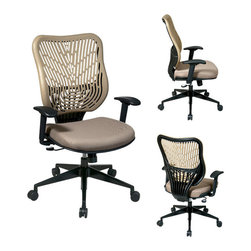 Back and Mesh Seat Executive Office Chair - Office Chairs