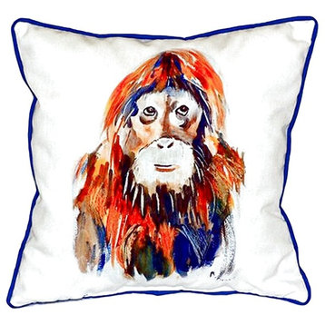 Orangutan Extra Large Zippered Pillow 22x22