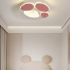 Cute Cat Paw Shaped LED Ceiling Light for Bedroom, Kids Room, Dia11.8xh1.8", Cool Light