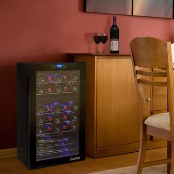 24-Bottle Dual-Zone Touch Screen Wine Cooler