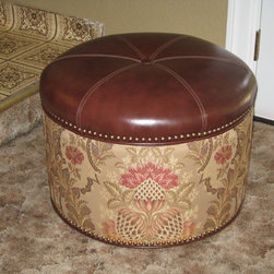 Our Upholstery Work - Footstools And Ottomans