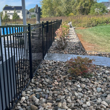 Yard Drainage Installation Guilderland, NY River Rock