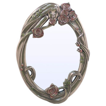Lady With Roses Wall Mirror