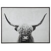 Ashley Pancho Wrapped Canvas Wall Print in Black and White