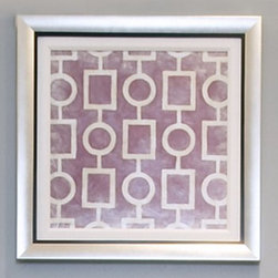 Symmetry Framed Art &ndash; Purple | Pulp Home - Artwork