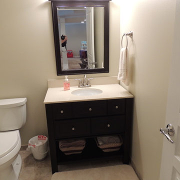Brown Finished basementg