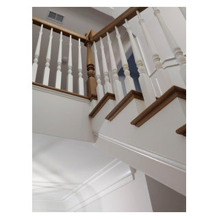 103_Classic Staircase with Stunning Handcrafted Oak Railing System ...