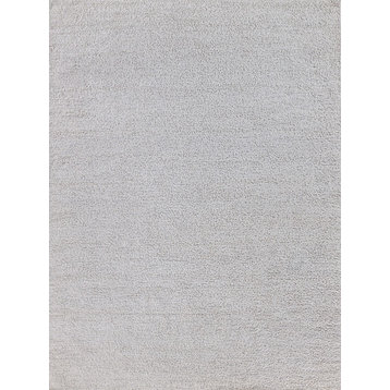 Morello Reversible Indoor/Outdoor Hand-Tufted PET yarn Gray/Ivory Rug, 6'x9'
