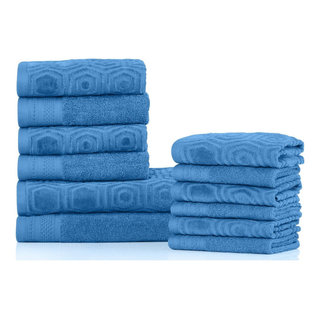 Mirage Solid Cotton 8 Piece Towel Set by Madison Park