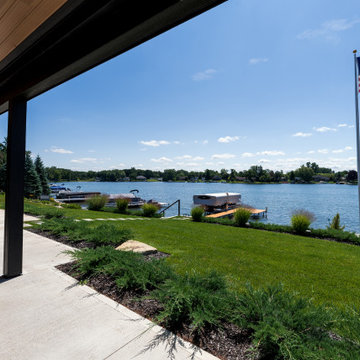 Lake Columbia Modern Lakefront Landscape
