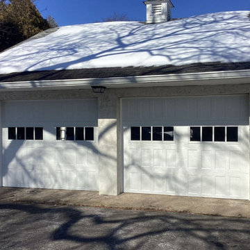 Clean, Classic Two-Car Garage Door Uplift