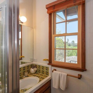 New Wood Window in Chic Bathroom - Renewal by Andersen Bay Area San Francisco