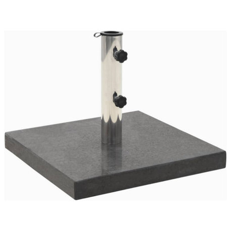 Vidaxl Parasol Base Granite 66.1 Lb Square Black
