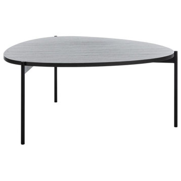 Sven Coffee Table, Dark Grey Oak/Black