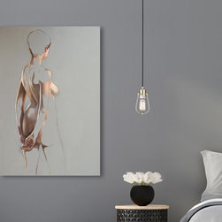 Grey Nude by Daevid Anderson - Paintings