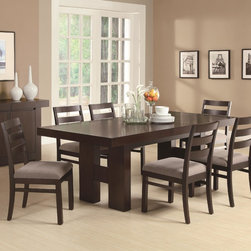 Coaster Dabny 7-Piece Rectangular Cappuccino Dining Table Set - Dining Sets