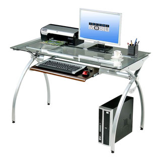 Techni Mobili Compact Computer Desk Cherry