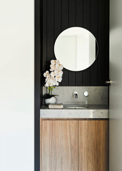 Contemporary Powder Room by Dylan Barber Building Design