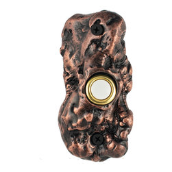 Hawk Hill Hardware - Burl Doorbell, Luxury Decorative Hardware, Copper - Doorbells And Chimes