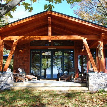 Lake Champlain Cabin Addition / Adirondack Porch