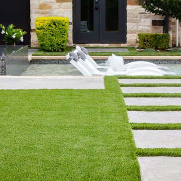 Artificial Grass Pool Project