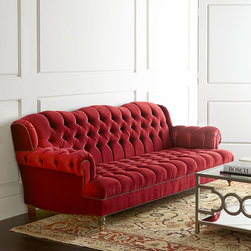 Mr. Smith Cranberry Sofa - Sofas
