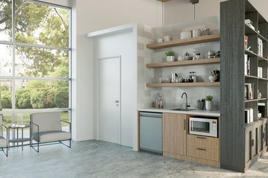 Minimalist home design photo in Portland