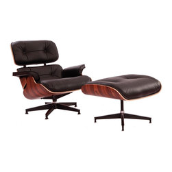 Premium Version Leather Eames Lounge Chair & Ottoman - Products