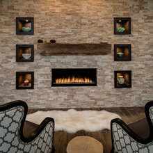 Shed Fireplace TV