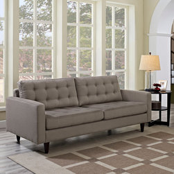 Empress Upholstered Sofa in Granite by East End Imports - Sofas