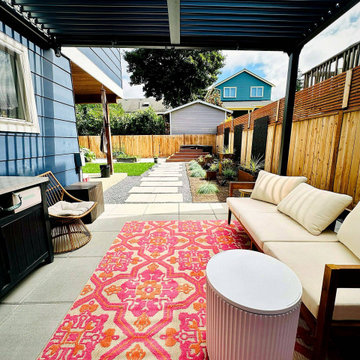 Modern Covered Patio Lounge