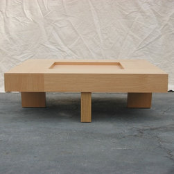Recess Coffee Table - Square - Oak - Coffee Tables