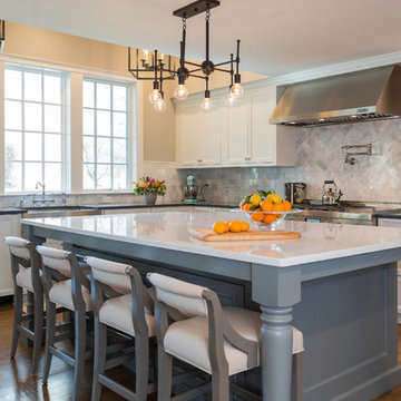 Transformation of One Story Ranch to a Shingle-Style Home