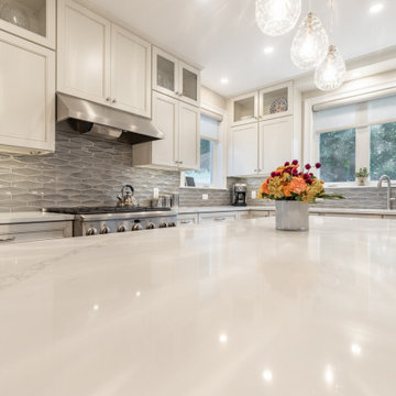 Melrose Kitchen Island and Range Wall