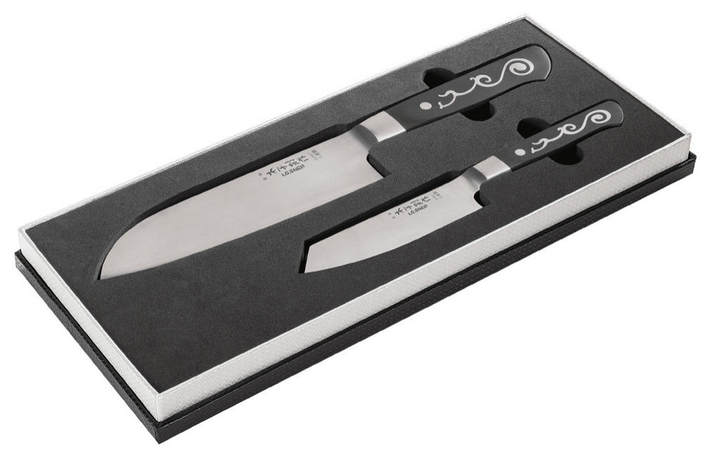 I.O. SHEN Master Grade Oriental 2 Kitchen Knife Set, Santoku Knife, Paring Knife