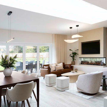 Contemporary Family Room in Buckinghamshire