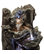 14" Tall Indoor Tiered Log Tabletop Fountain with LED Lights