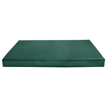 Contrast Pipe 8" Twin 75x39x8 Velvet Indoor Daybed Mattress |COVER ONLY|-AD317